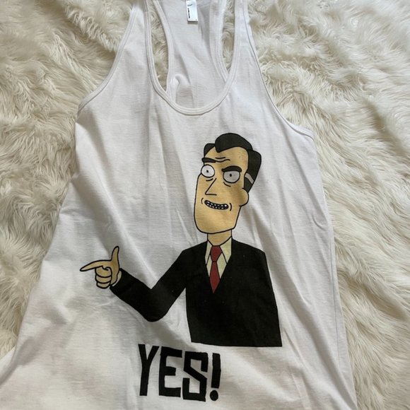 Rick and Morty Simulated universe "YES!" Tunic Tank, Women's Large - Picture 1 of 6